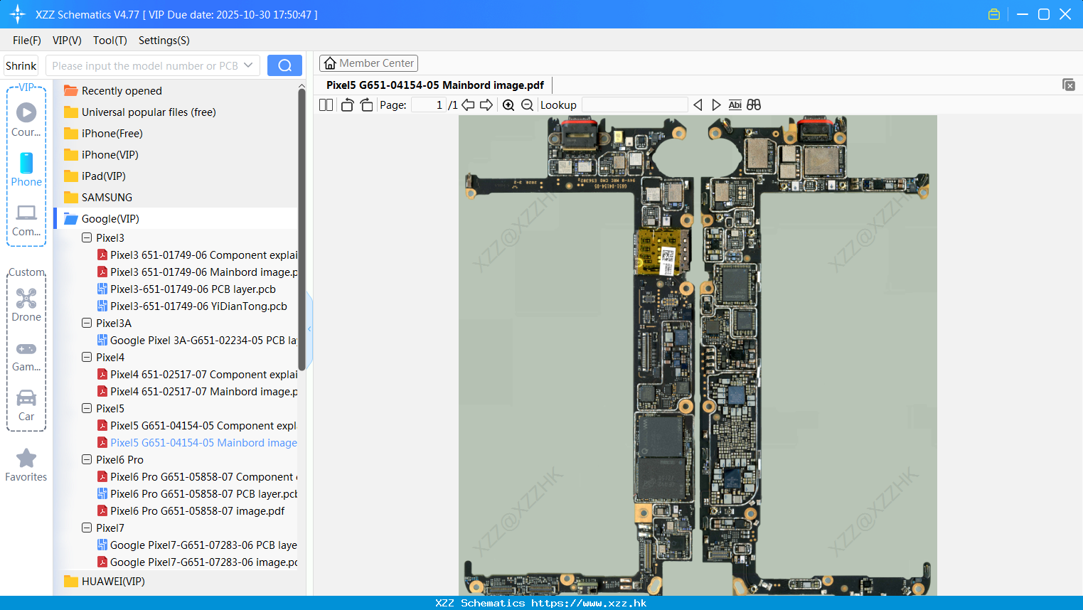 Google Pixel5 G651-04154-05 Mainbord Image